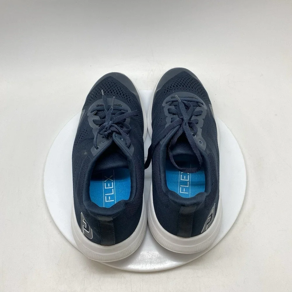 FootJoy Shoes Mens 8.5‎ M Flex Spikeless Golf Navy Blue Lightweight Mesh 56140